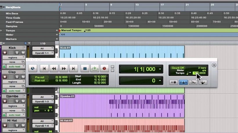 3 ways to change the tempo of a music or audio file with Protools